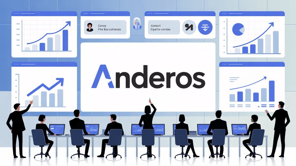 professionnels anderos analysant croissance commerciale