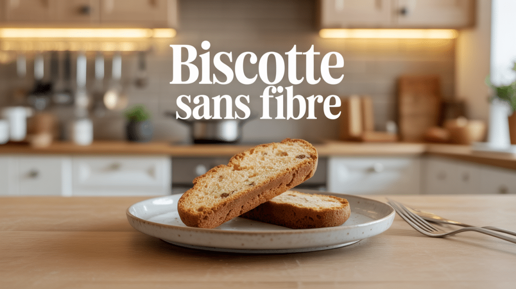 Biscotte sans fibre sur assiette blanche