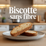 Biscotte sans fibre sur assiette blanche