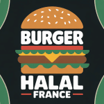Burger King halal France illustration stylisée
