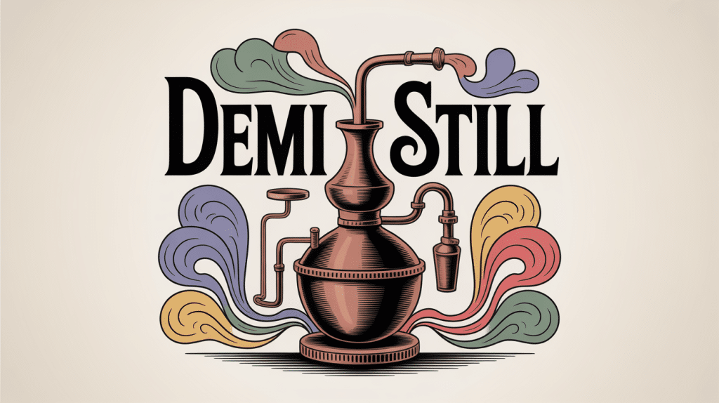 illustration demi still alambic distillation arts créatifs