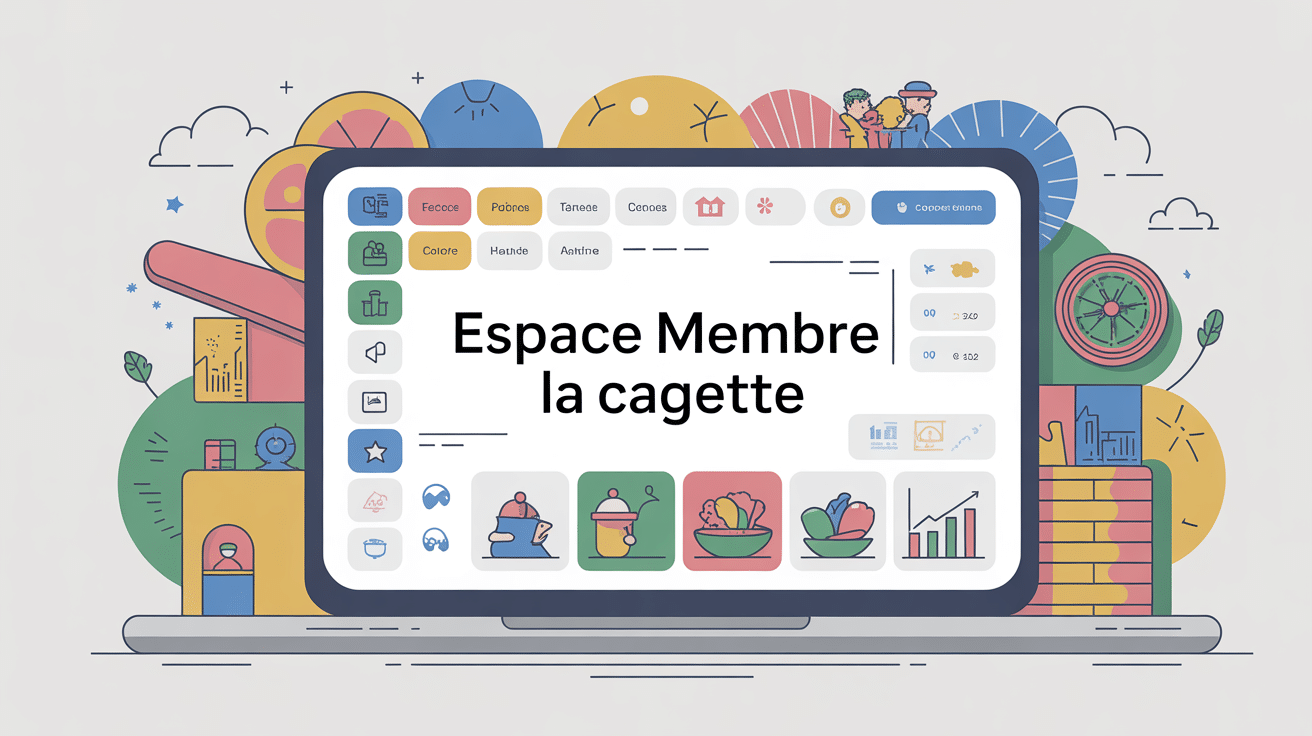 la cagette espace membre interface tableau de bord