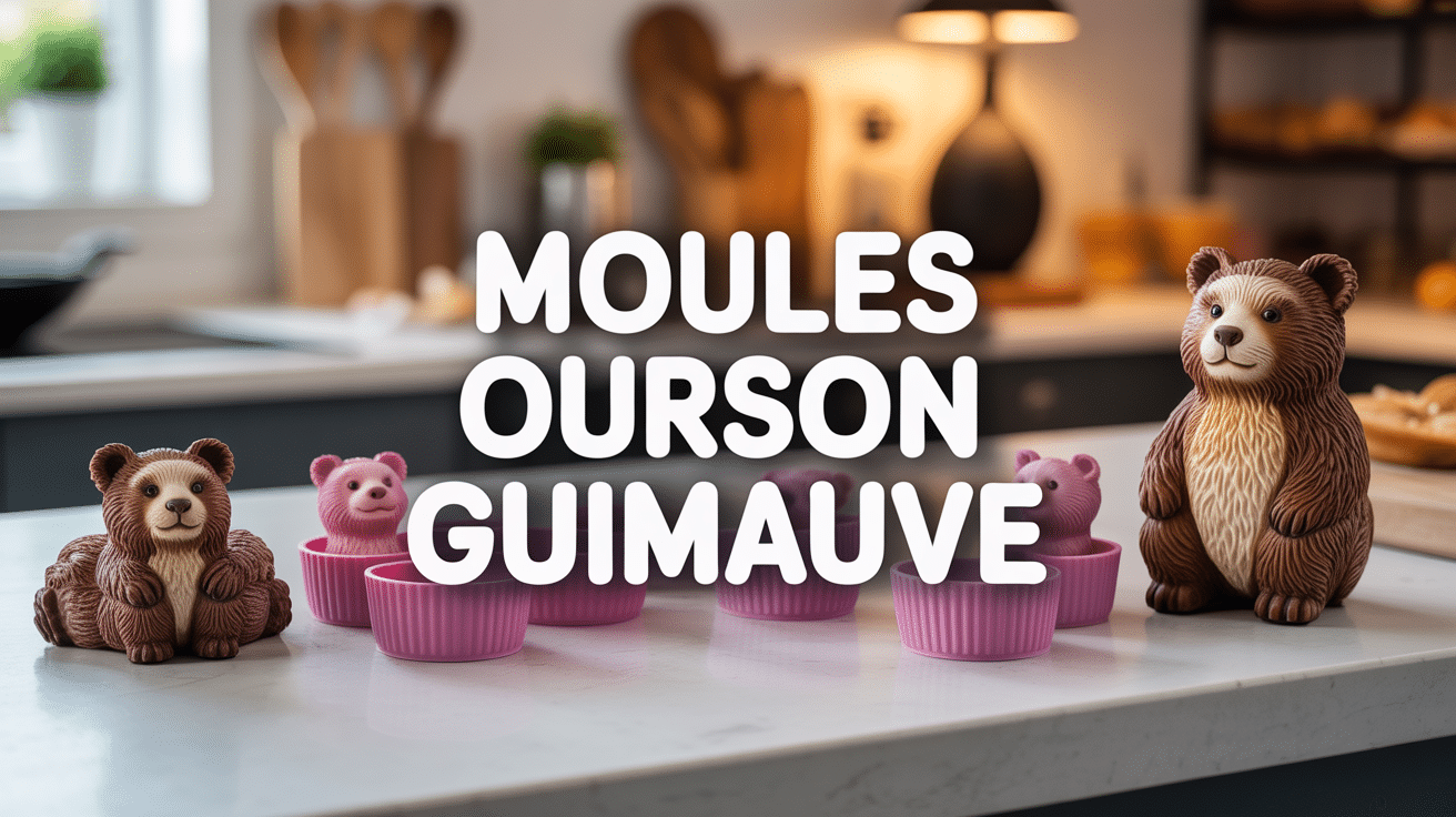 Moules ourson guimauve silicone et friandises maison