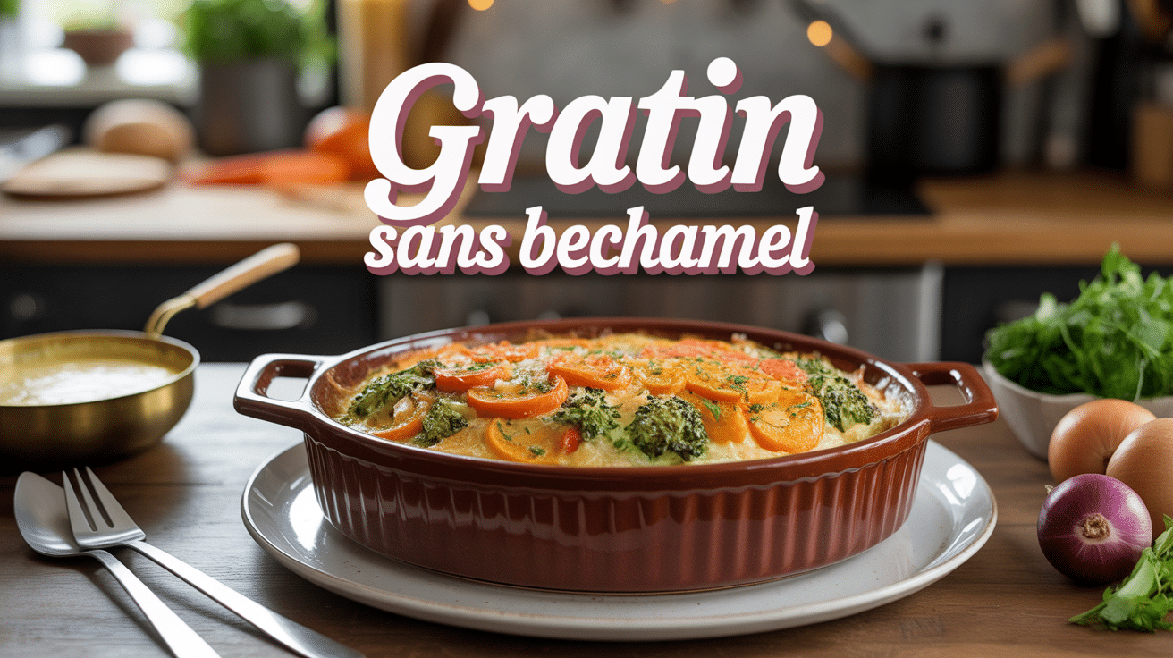 Par quoi remplacer la béchamel dans un gratin visuel gratiné