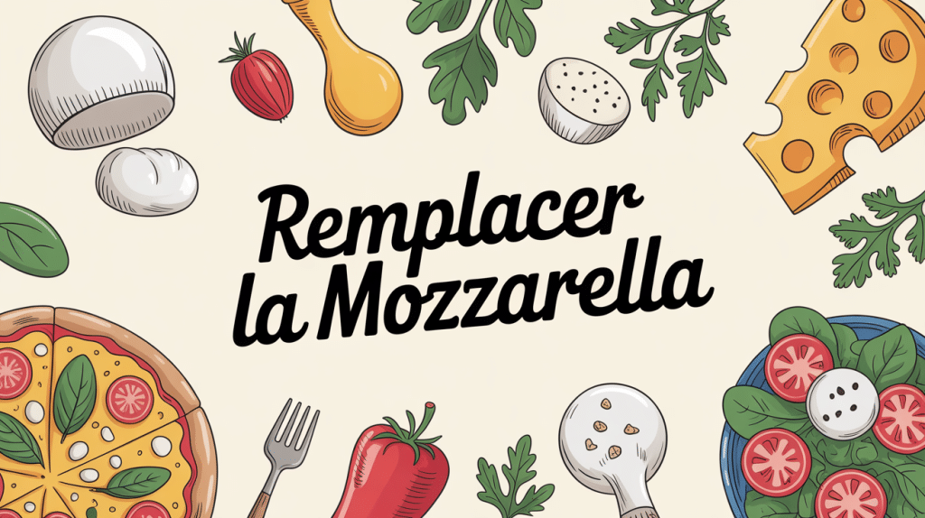 Par quoi remplacer la mozzarella alternatives illustrées sur pizza et salade