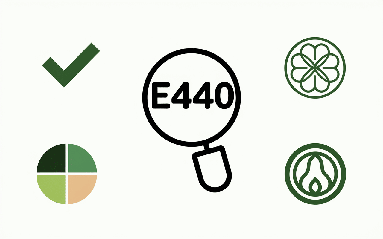 Étiquette E440 certification pectine halal