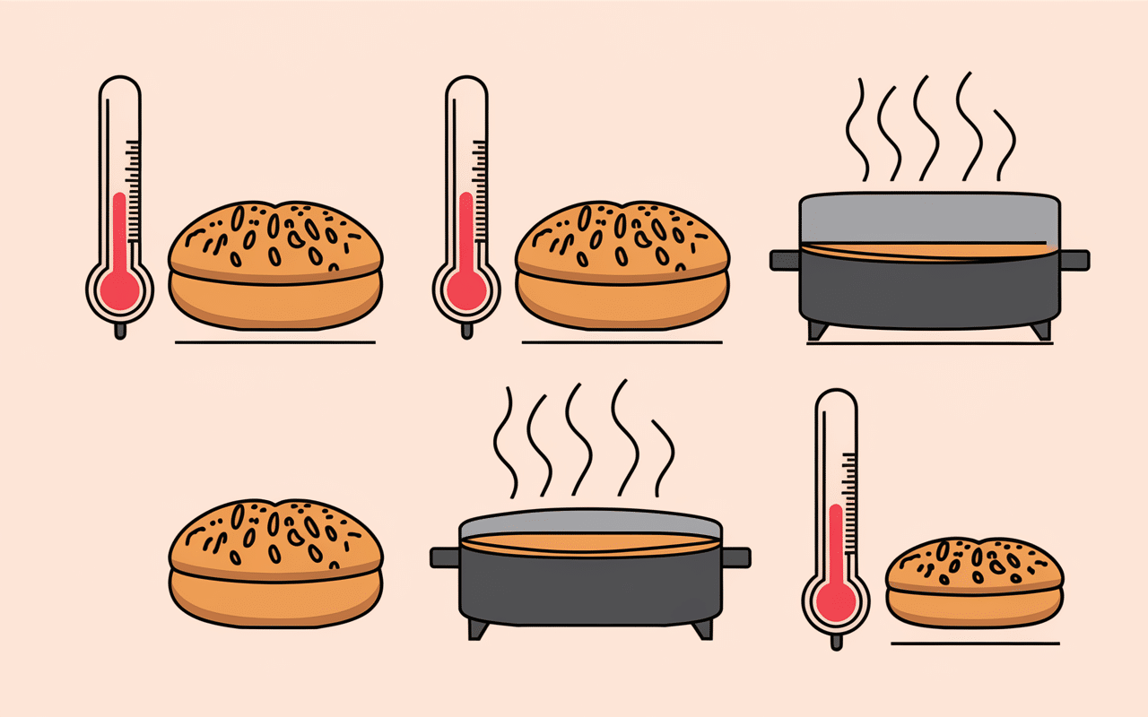 Croûte et mie comparées temperature cuisson pain