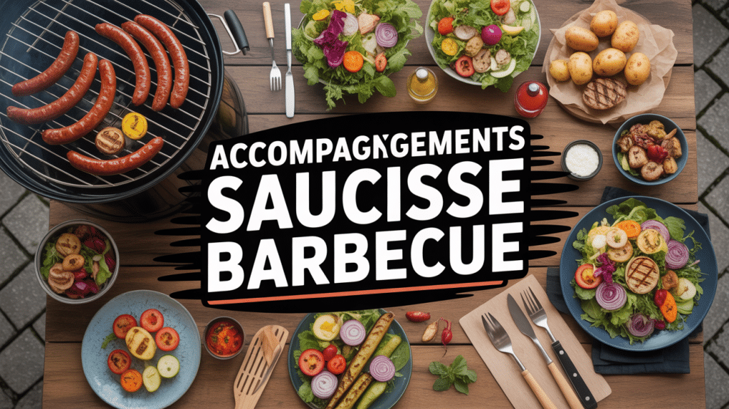 Barbecue saucisse et accompagnement barbecue été