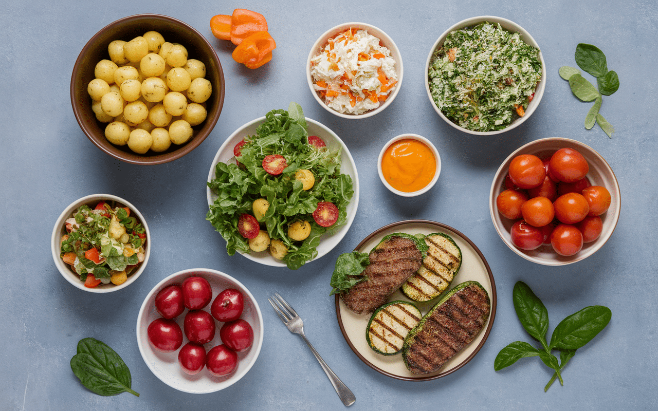 Variétés accompagnement saucisse barbecue