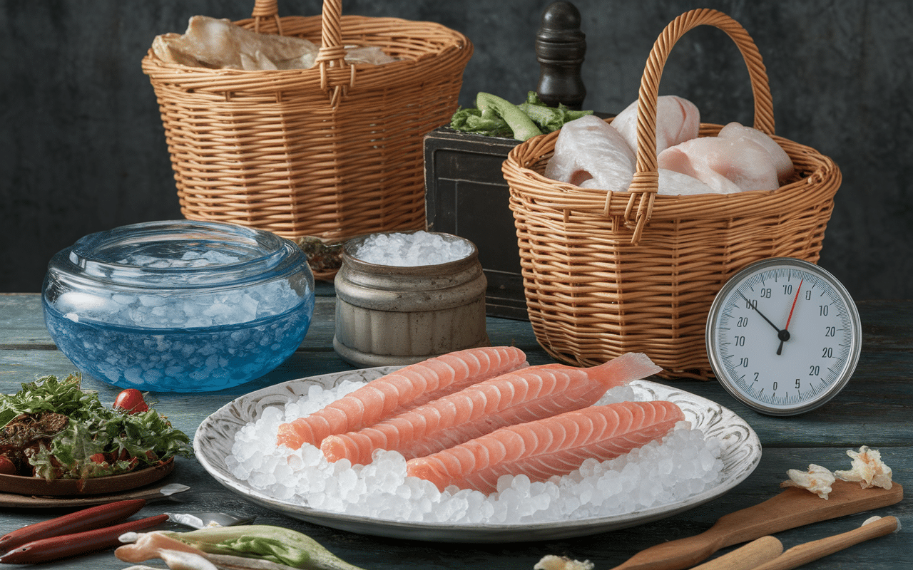 filet de lingue sur glace poissonnerie conservation