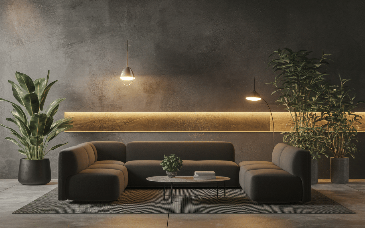 déco intérieure contemporaine black and smoke