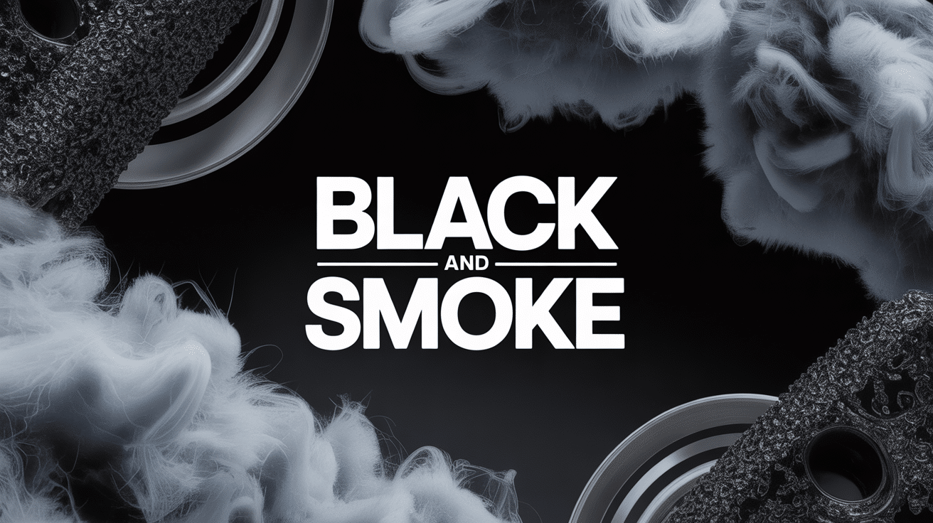 design moderne black and smoke textures métalliques