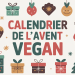 calendrier de l avent vegan avec chocolats végétaux et décor de Noël