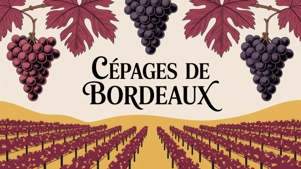 Illustration vignoble cépage bordeaux