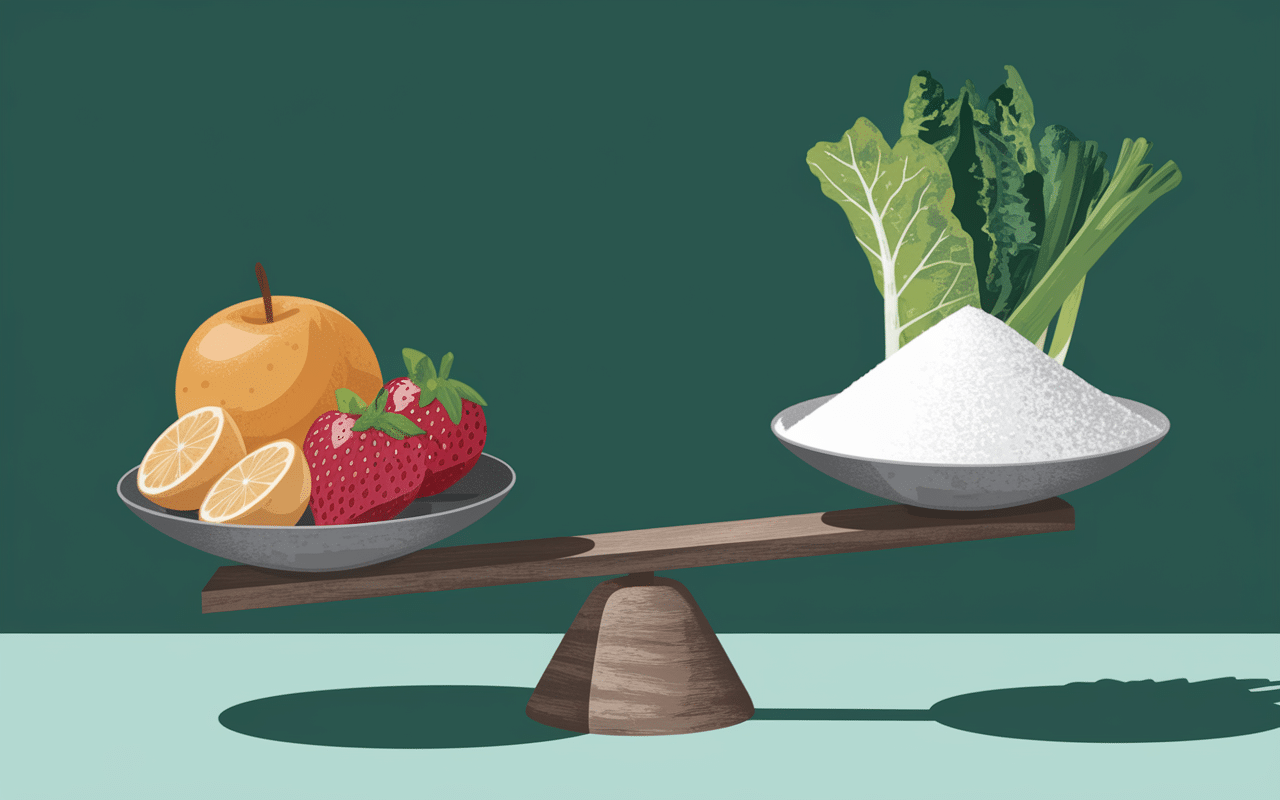 Confiture sans sucre fruits ou sucre balance