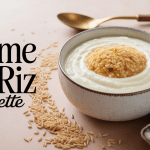 creme de riz recette bol onctueux sur table