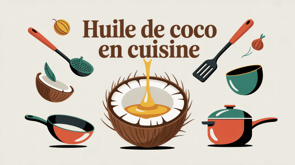 Cuisiner l huile de coco illustration noix cuisine