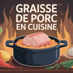 Cuisine traditionnelle avec graisse de porc en cuisine fondante
