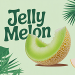 jelly melon coupe avec chair verte et epines