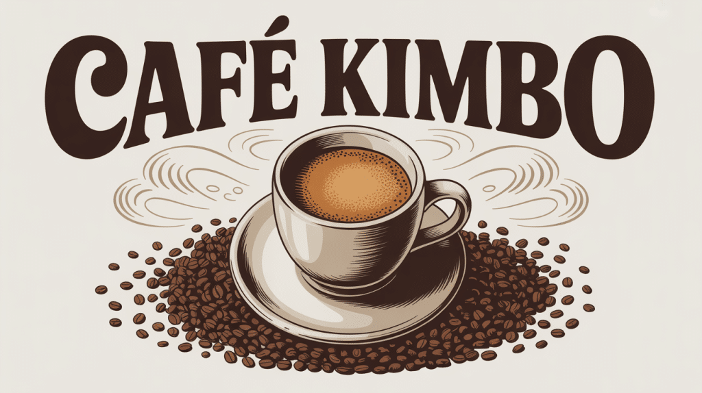 tasse kimbo café espresso crema dorée grains