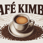 tasse kimbo café espresso crema dorée grains
