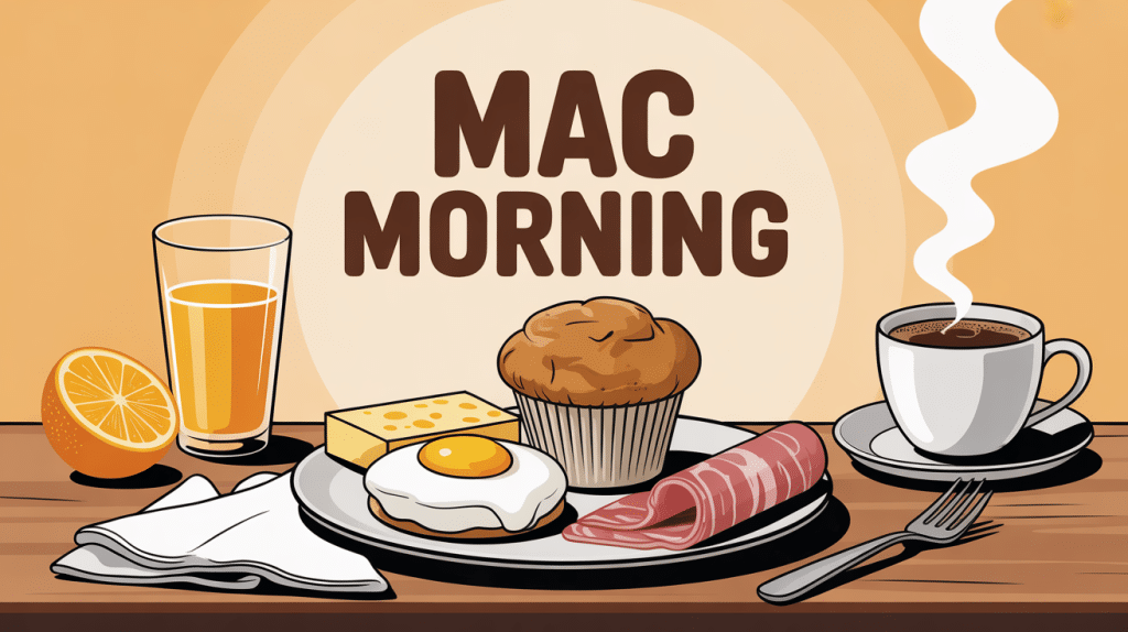mac morning petit dejeuner muffin oeuf fromage jambon