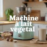 Machine à lait végétal moderne avec lait et ingrédients