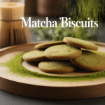 Plateau bois matcha biscuits et the vert