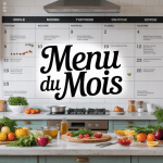 Vue cuisine moderne menu du mois
