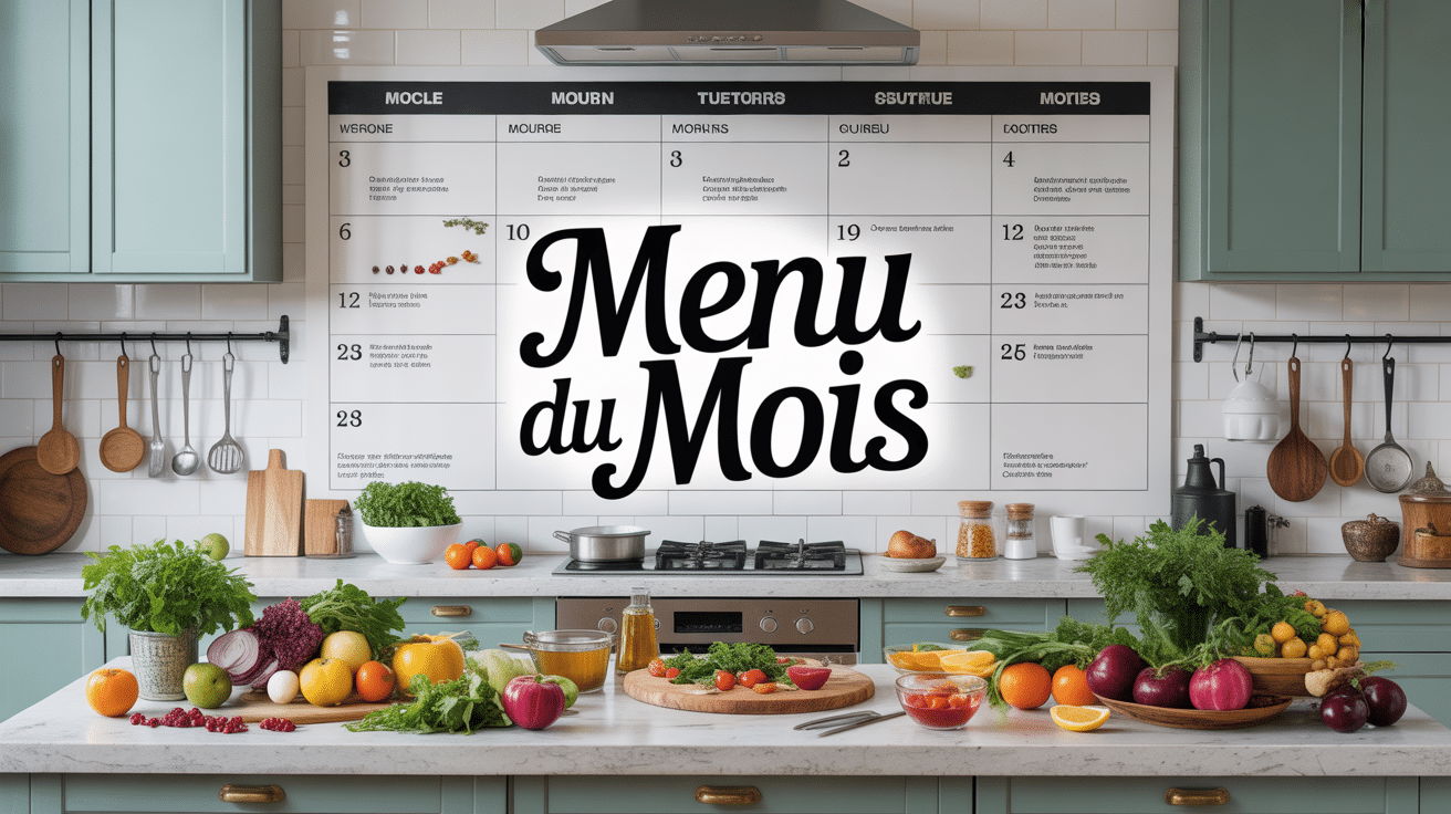 Vue cuisine moderne menu du mois