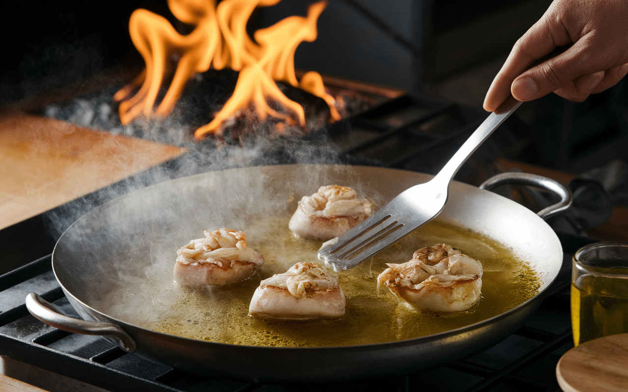 cuisson navajas a la plancha sur plancha