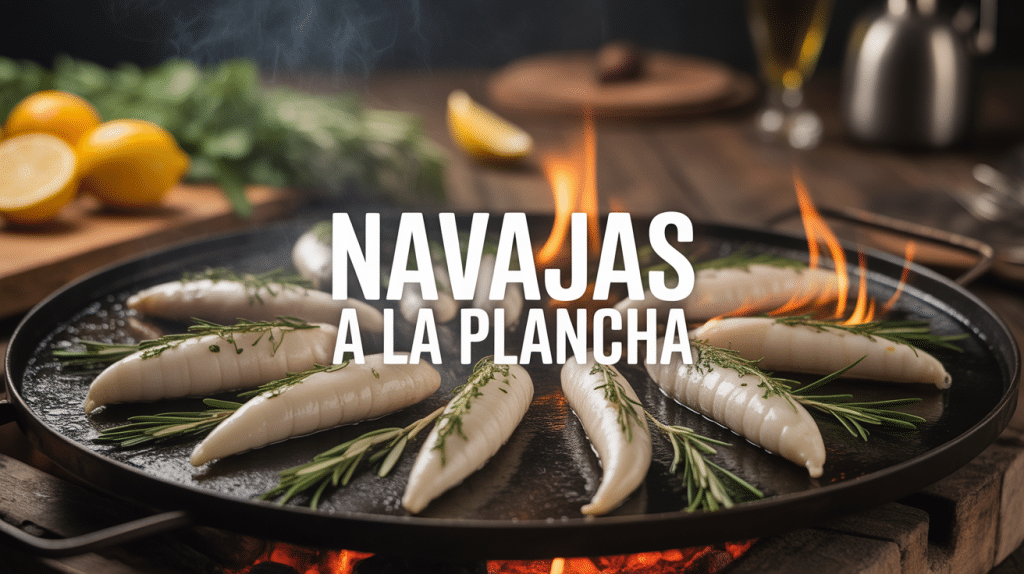 navajas a la plancha sur plancha huile et citron