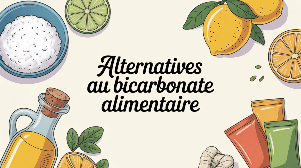par quoi remplacer le bicarbonate alimentaire illustration ingrédients