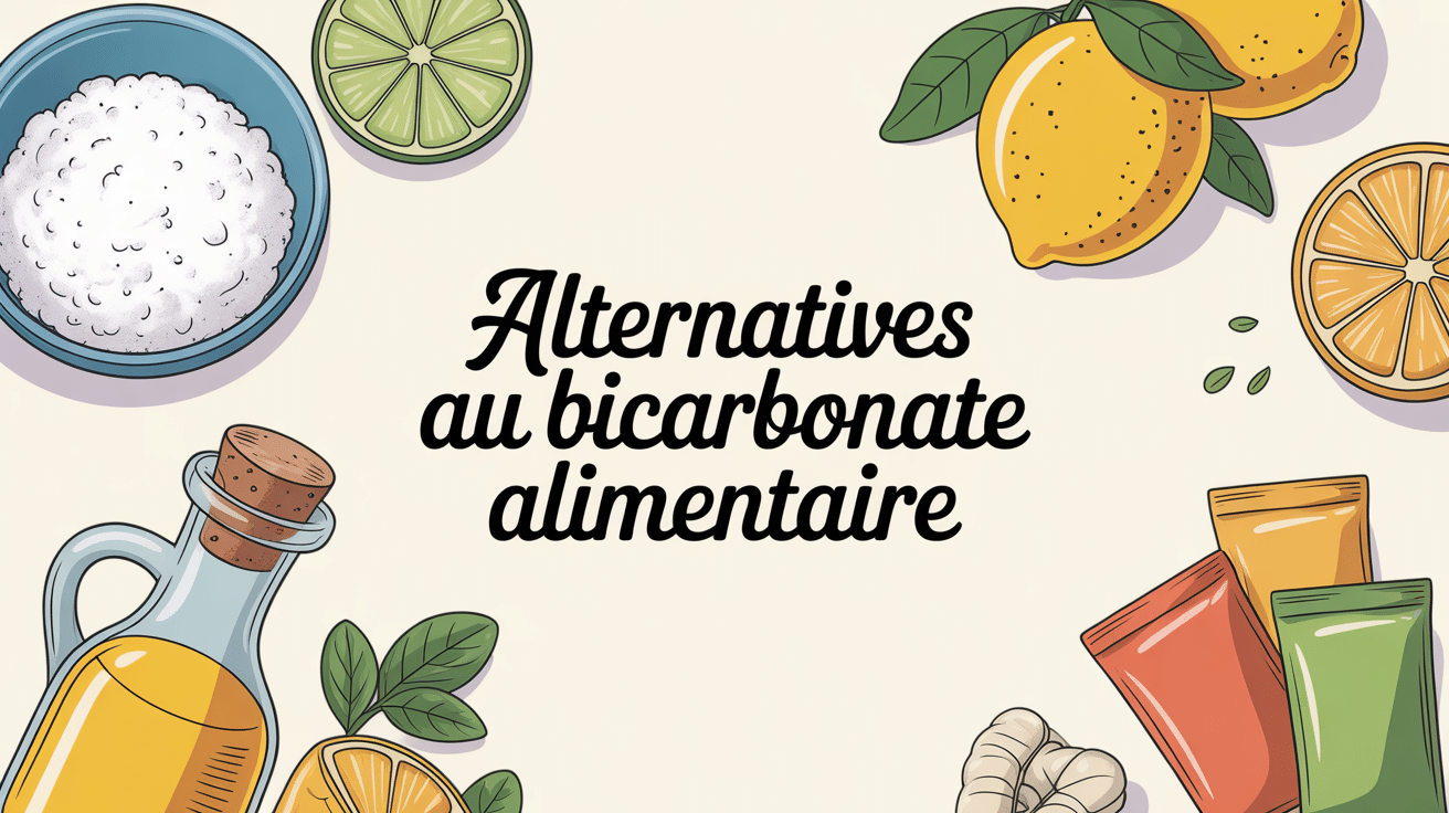 par quoi remplacer le bicarbonate alimentaire illustration ingrédients
