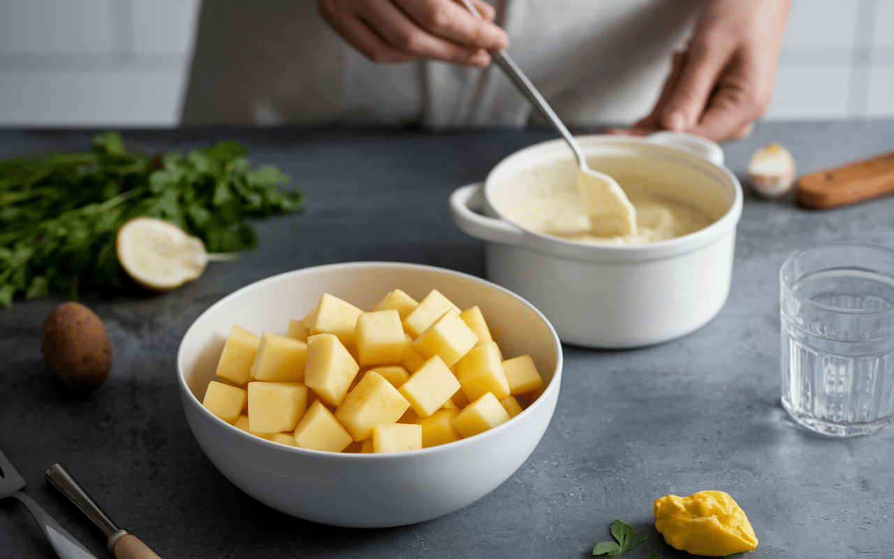 peut on préparer une piémontaise : la veille scene cuisine preparation