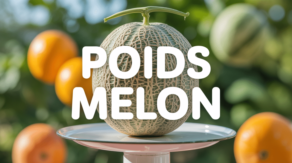 poids melon sur balance de cuisine moderne