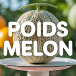 poids melon sur balance de cuisine moderne