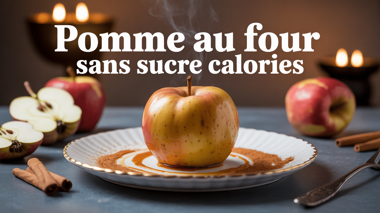 pomme au four sans sucre calorie dorée cannelle