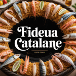 recette fideua catalane en paellera avec fruits de mer