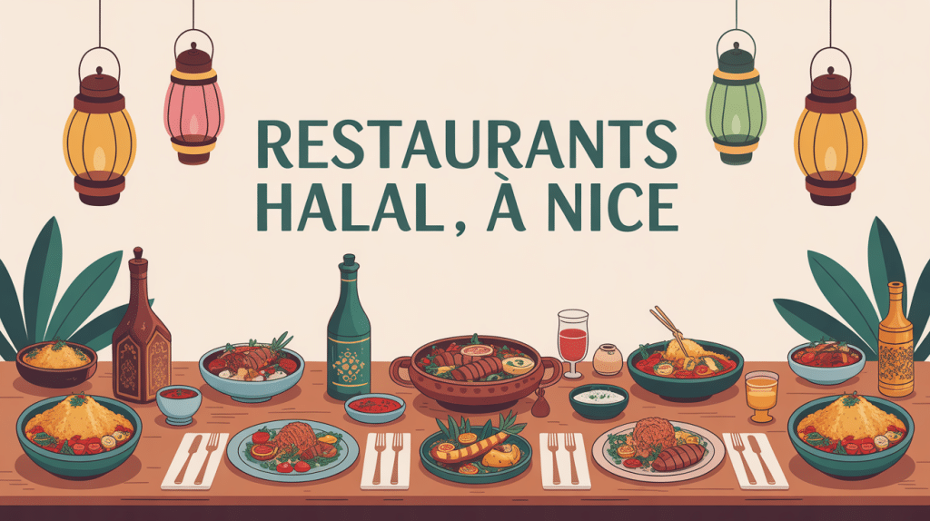 table resto halal nice avec plats orientaux