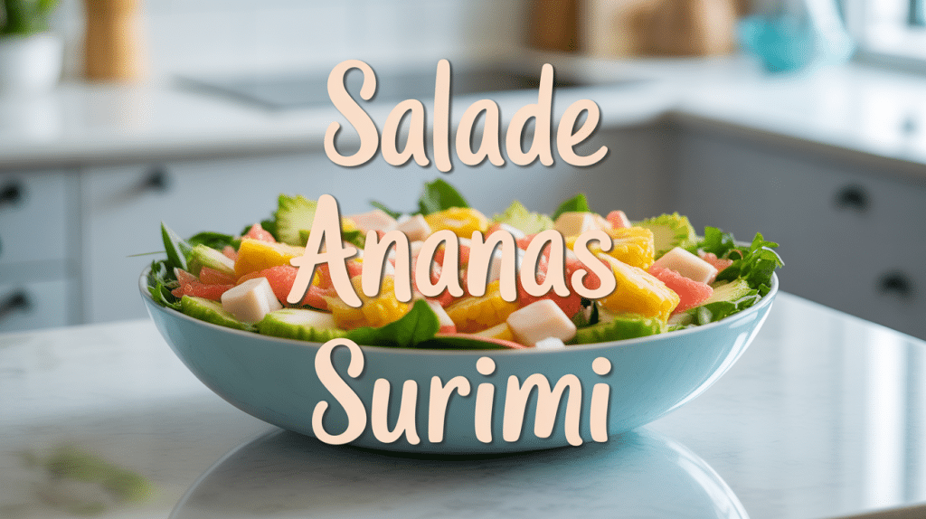 Salade ananas surimi avec ananas frais et surimi