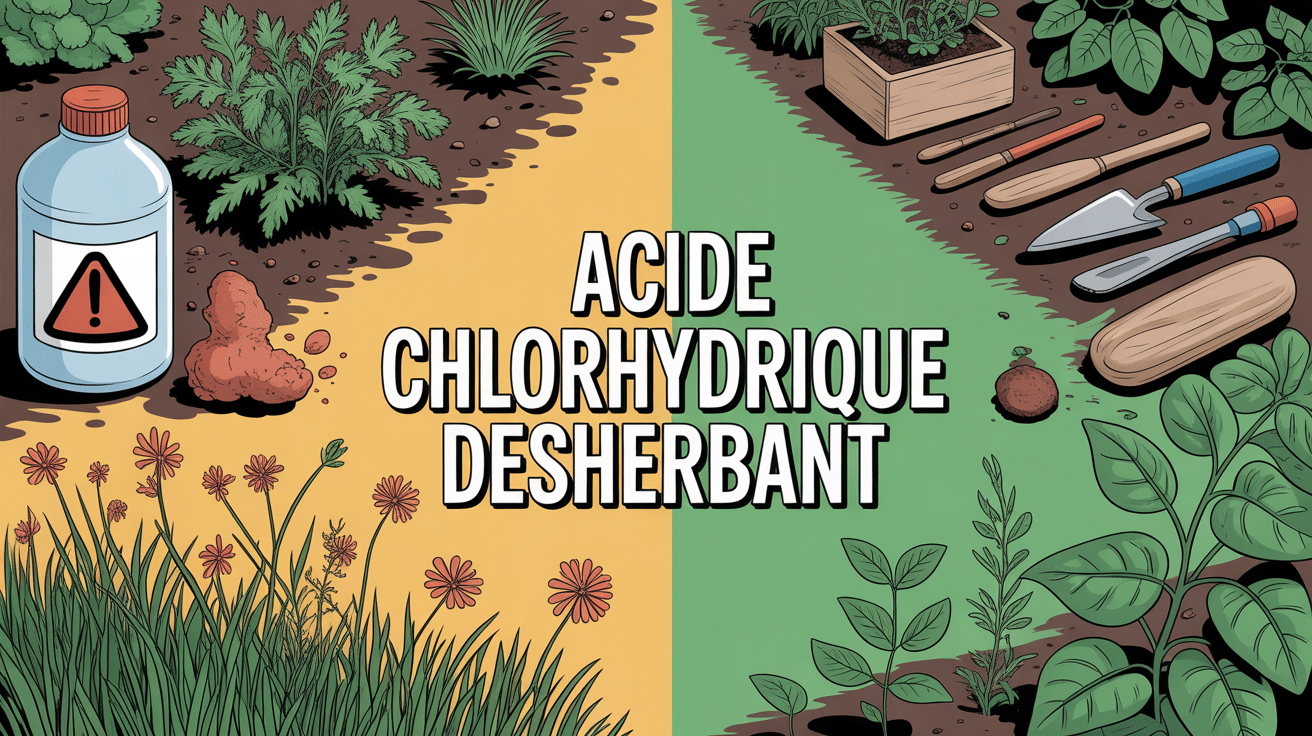 acide chlorhydrique désherbant danger et alternatives naturelles jardin