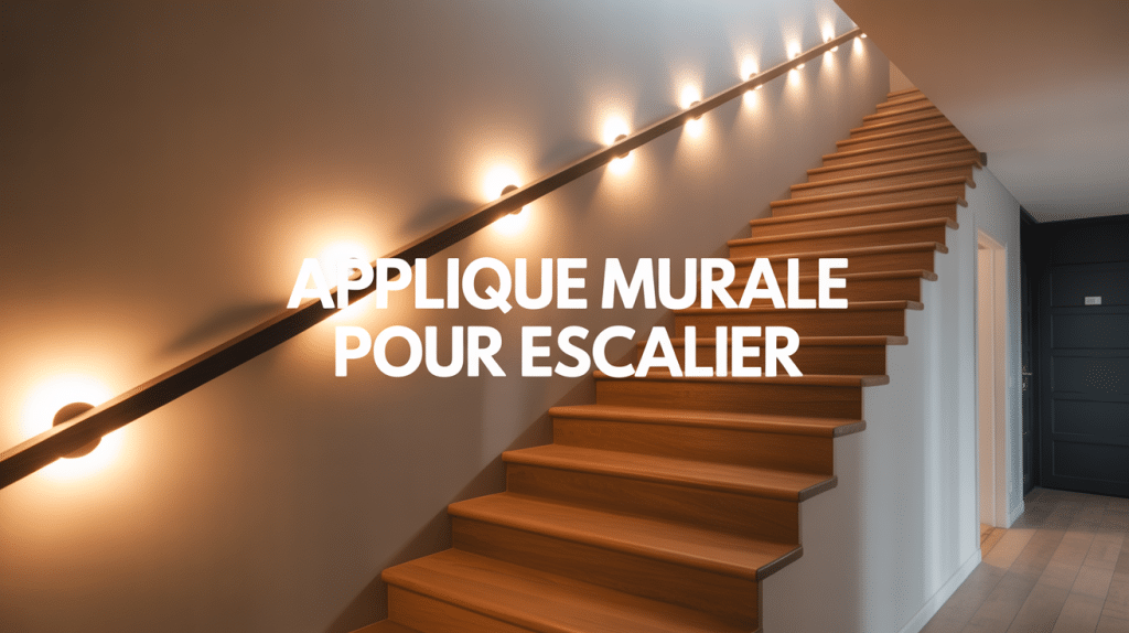 applique mural pour escalier bois moderne elegant