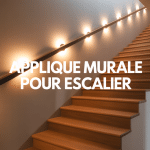 applique mural pour escalier bois moderne elegant