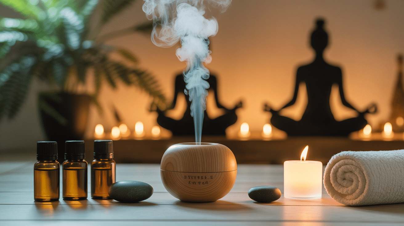 Diffuseur huiles, black amber, méditation relaxation zen