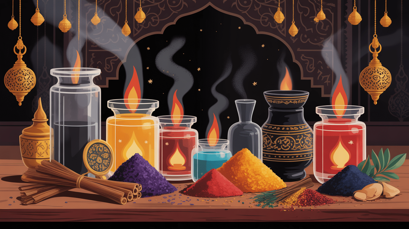 Résine black amber, encens et épices, ambiance orientale