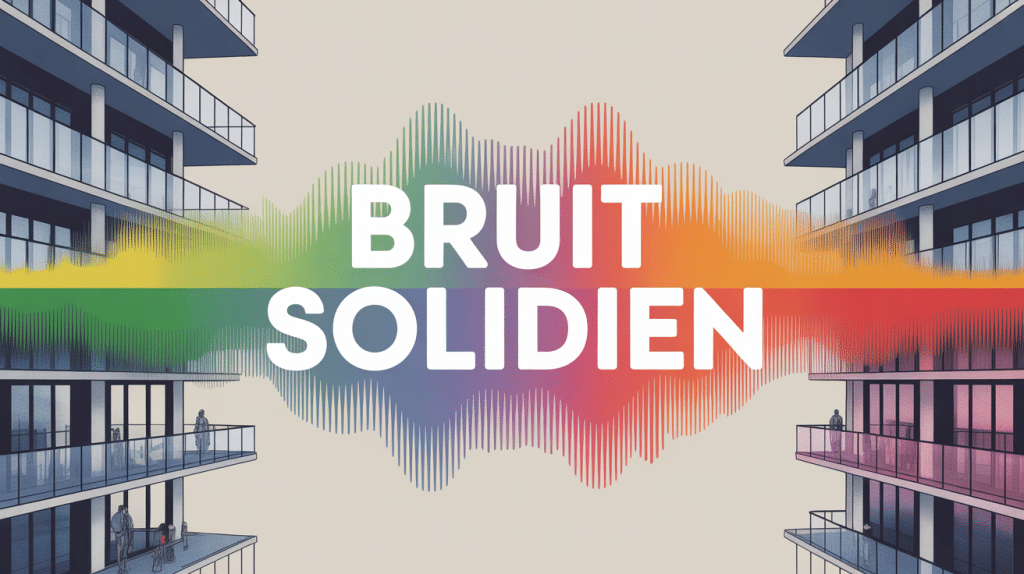 Propagation du bruit solidien à travers un immeuble