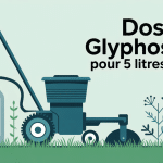 illustration dosage glyphosate pour 5 l d'eau pulvérisateur jardin