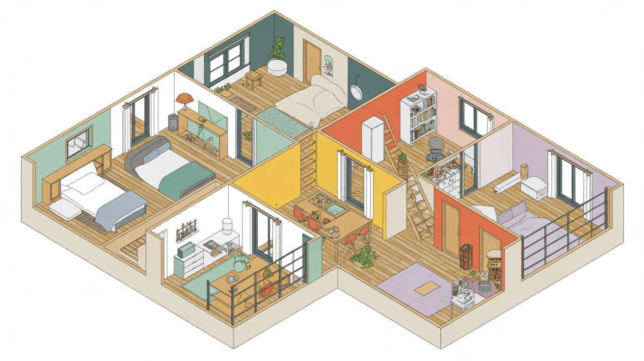 Fenêtre de toit Roto dimensions schéma configurations combles