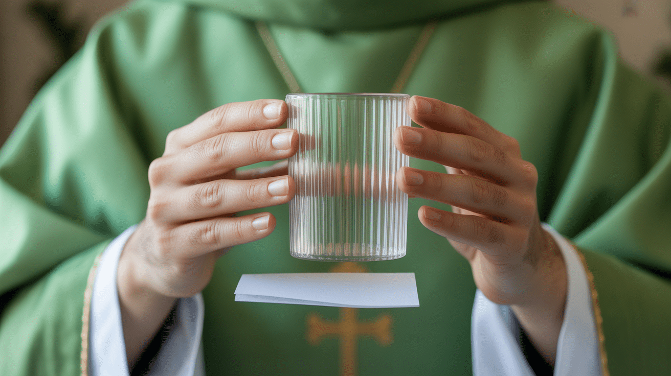 Déplacement mante religieuse dans la maison avec verre et feuille